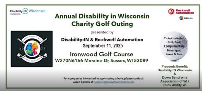 2025 Annual Disability in Wisconsin Charity Golf Outing @ Ironwood GC