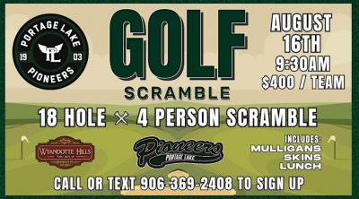Annual Portage Lake Pioneer Golf Scramble