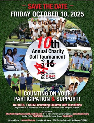 18 HOLES 1 CAUSE - Act4Me's 10th Annual Charity Golf Tournament
